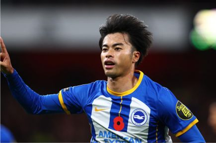Kaoru Mitoma of Brighton becomes the first player to win Premier League Goal of the Month