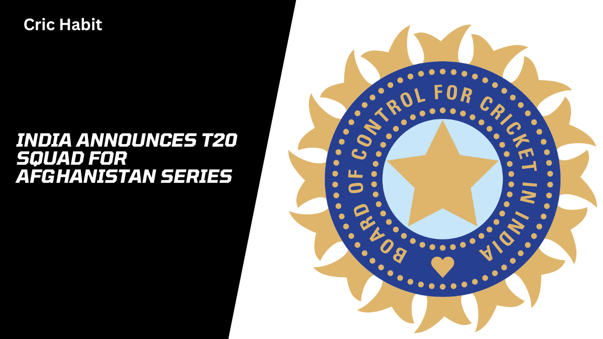 India Announces T20 Squad for Afghanistan Series