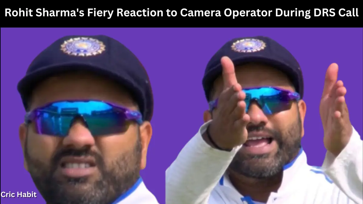Rohit Sharma’s Fiery Reaction to Camera Operator During DRS Call