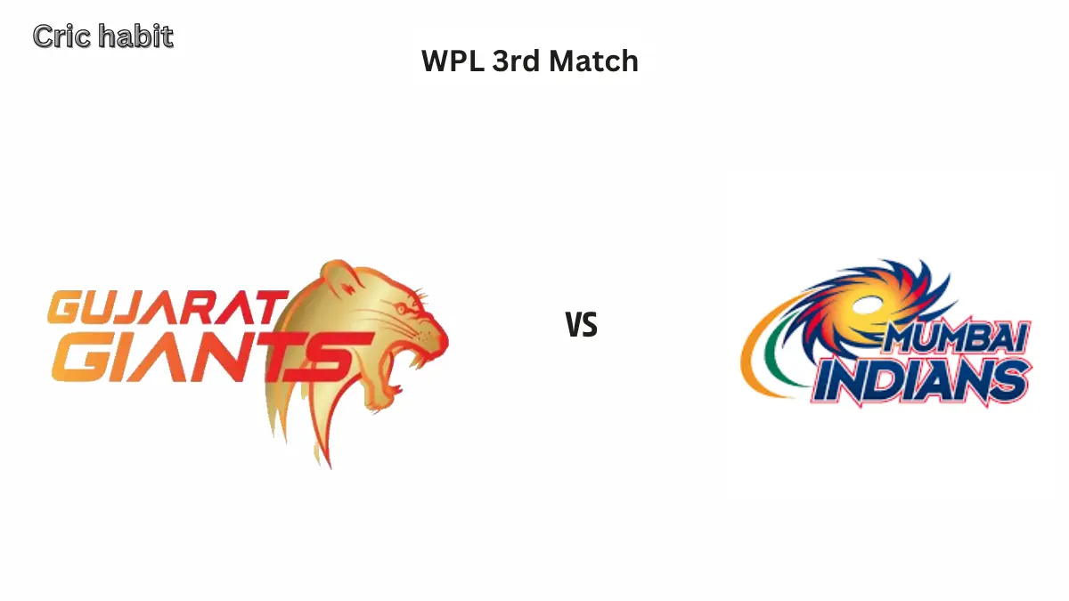 WPL 3rd Match: Gujarat Giants Women vs Mumbai Indians Women dream11 prediction today match, h2h records, pitch report