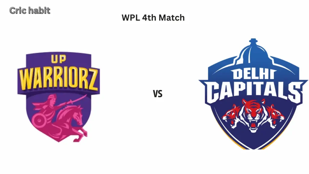 WPL 4th Match: UP Warriorz Women vs Delhi Capitals Women dream11 prediction today match, h2h records, pitch report