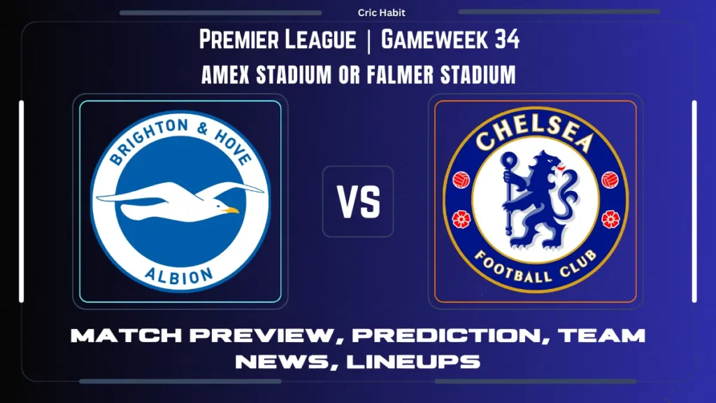 Brighton & Hove Albion vs. Chelsea - Preview, Prediction, Team News, Lineups