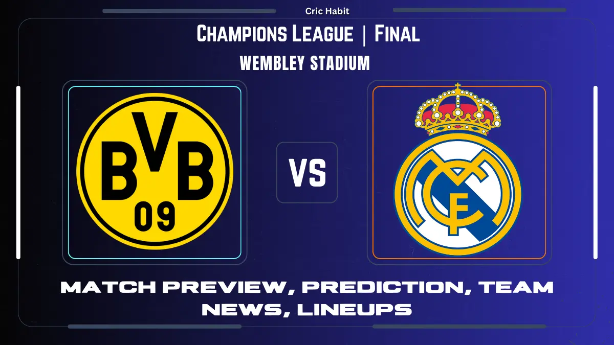 Epic Showdown at Wembley: Borussia Dortmund vs. Real Madrid – Ultimate Champions League Finale Preview