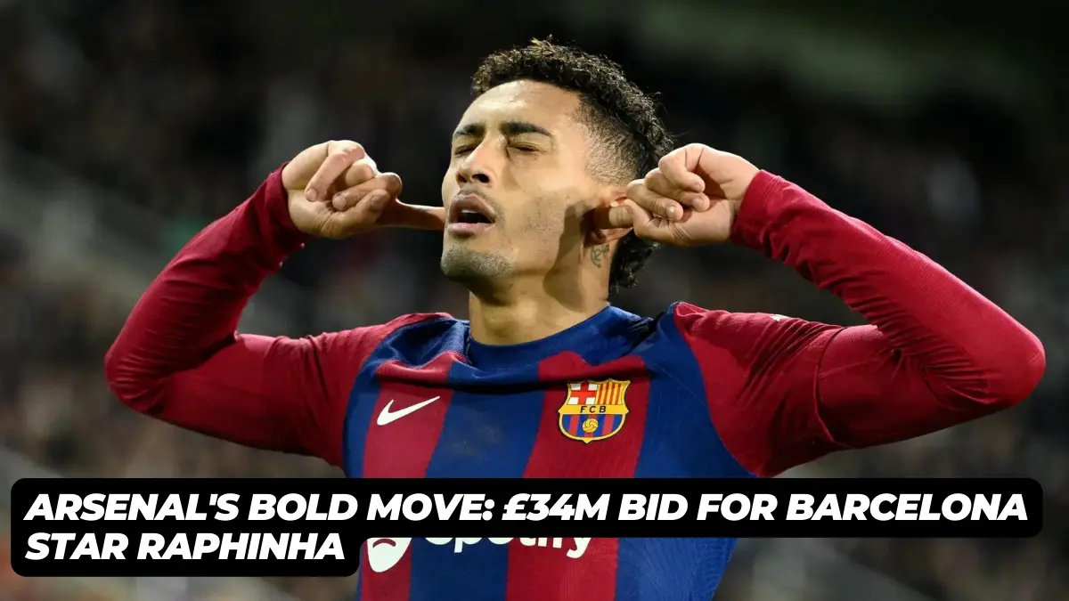 Arsenal’s Bold Move: £34m Bid for Barcelona Star Raphinha